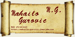 Mahailo Gurović vizit kartica